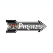 Smart Blonde Pirates Novelty Metal Arrow Sign A-359