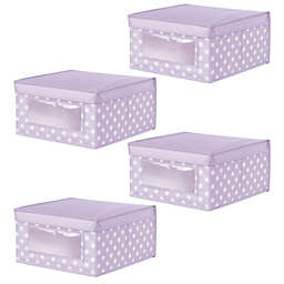 mDesign Soft Fabric Child/Kid Storage Organizer Box - 4 Pack