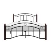 Lexicon Home Decorative Metal Platform Bed, Full - Black - 60 X79 X39.5