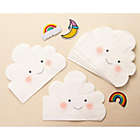 Alternate image 2 for Blue Panda White Cloud Paper Napkins for Baby Shower (6.3 x 5.1 In, 50 Pack)