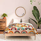 Alternate image 2 for Deny Designs Cat Coquillette Rainbow Watercolor Retro Palette Comforter