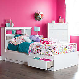 South Shore South Shore Vito Twin Mates Bed (39) With 3 Drawers - Pure White
