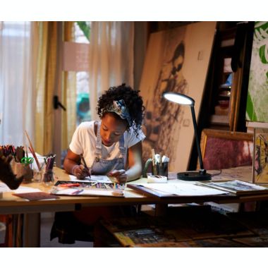 Daylight TriSun Therapy Lamp - U36401 - Adjustable Brightness - SAD - LED - Built-in USB. View a larger version of this product image.