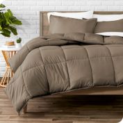 Bare Home Comforter Set - Goose Down Alternative - Ultra-Soft - Hypoallergenic - All Season Breathable Warmth (King/California King, Taupe)