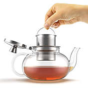 Verre Collection Teapot Stovetop Glass Kettle with Stainless Steel Removable Infuser, Loose Leaf Tea (27 Ounce)