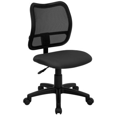 Flash Furniture Alber Mid-Back Gray Mesh Swivel Task Office Chair. View a larger version of this product image.