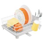 Alternate image 1 for mDesign Kitchen Dish Drying Rack with Swivel Spout, 3 Pieces