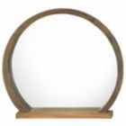 Alternate image 0 for Accent Plus Round Wooden Mirror With Shelf