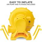 Alternate image 3 for Sunny & Fun Mega Climb N' Go Inflatable Water Slide Park - Heavy-Duty for Outdoor Fun - Climbing Wall, 2 Slides, Splash & Deep Pool - Easy to Set Up & Inflate with Included Air Pump & Carrying Case