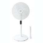 Alternate image 2 for Sunpentown Heavy Duty Quiet 16" DC-Motor Energy Saving Stand Fan with Remote Control and Timer - Piano White