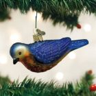Alternate image 2 for Old World Christmas Western Bluebird Handcrafted Hanging Tree Ornament