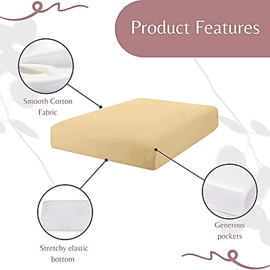 Superity Linen Cotton Fitted Bed Sheet. View a larger version of this product image.