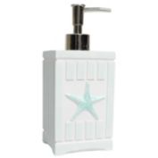 Sweet Home Collection - Beach Shells Bath Accessory Collection, Lotion Pump/Soap Dispenser