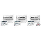 Alternate image 0 for 3 Pack Samsung EVO Plus MicroSD 256GB, 130MBs Memory Card with Adapter