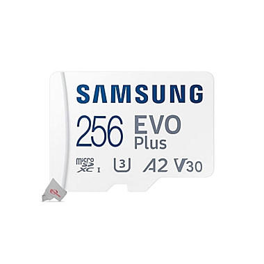 3 Pack Samsung EVO Plus MicroSD 256GB, 130MBs Memory Card with Adapter. View a larger version of this product image.