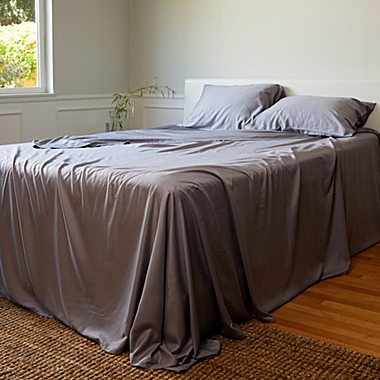 BedVoyage Luxury 100% viscose from Bamboo Bed Sheet Set, King - Platinum. View a larger version of this product image.