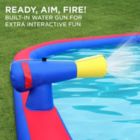 Alternate image 3 for Sunny & Fun Deluxe Inflatable Water Triple Slide Park - Heavy-Duty Nylon Bouncy Station for Outdoor Fun - Climbing Wall, 3 Slides & Splash Pool - Easy to Set Up & Inflate with Included Air Pump & Carrying Case