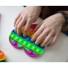 Alternate image 3 for Pop Toy Silicone Bubble Popping Game, Rainbow Heart   Push Pop Fidget Sensory Toy For Special Needs, ADD, ADHD   Anxiety And Stress Relief Game, Novelty Gift for Kids