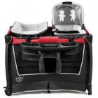 Alternate image 1 for Costway 4-in-1 Convertible Portable Baby Play yard with Toys and Music Player-Red