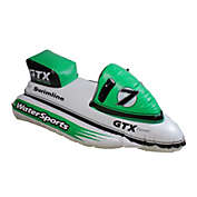 Swim Central 51&quot; Inflatable Green GTX Power Water Bike Swimming Pool Ride on Float