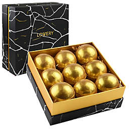 24K Gold Bath Bombs Gift Box, 9 Handmade Spa Bombs