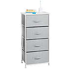 Alternate image 2 for mDesign Vertical Dresser Storage Tower with 4 Drawers