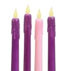 Alternate image 0 for 10 Inch Tall 4 Piece Set LED Advent Candle - No Scent
