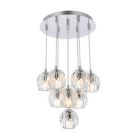 Alternate image 2 for Elegant Lighting Luxurious Eren Adjustable Hanging 10 Lights Pendant for Living Room, Kitchen, Bedroom & Hallway, Chrome