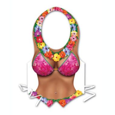 Beistle Party Decorative Package Plastic Beach Babe Vest - 24 Pack, (1/Pkg). View a larger version of this product image.