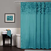 Lillian Turquoise Shower Curtain  72x72