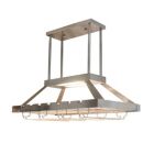 Alternate image 0 for Elegant Designs Contemporary 2 Light LED Overhead Wine Rack - Brushed Nickel