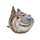 Alternate image 0 for Beachcombers Shark Ceramic Tea Light Candle Holder 4 Inch Multicolor