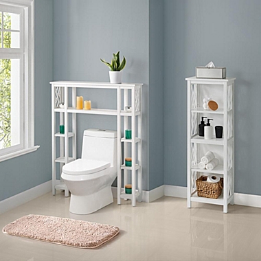 Bolton Furniture  Coventry Over Toilet Open Shelving Unit with Left and Right Side Shelves. View a larger version of this product image.