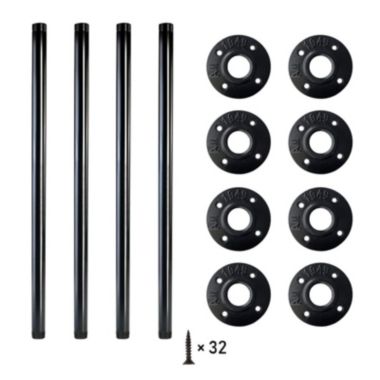 Infinity Merch 4Pc Table Legs 30inch Black. View a larger version of this product image.