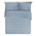 Alternate image 1 for Saturday Park Dark Blue Gingham Sheet Set