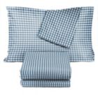 Alternate image 2 for Saturday Park Dark Blue Gingham Sheet Set