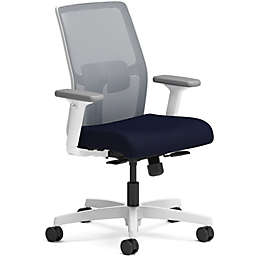 Flash Furniture Mid-Back Black LeatherSoft Executive Ergonomic Wood Swivel Office Chair with Arms