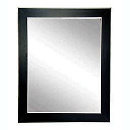 BrandtWorks Silver Accent Black Wall Mirror 32