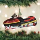 Alternate image 1 for Old World Christmas Glass Blown Ornament, (#46074) Snowmobile, 4.75"