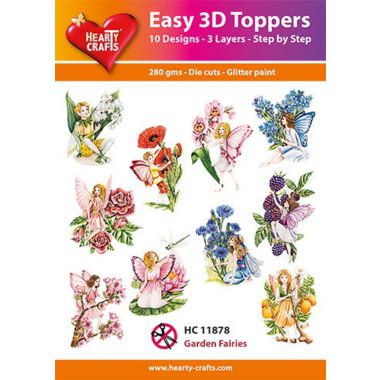 Hearty Crafts Easy 3D Toppers Garden Fairies. View a larger version of this product image.