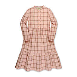 Hope & Henry Girls' Long Sleeve Tiered Ruffle Neck Dress, Toddler, 2T