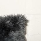 Alternate image 2 for HomeRoots Home Decor. 18 x 18 x 5 Gray Sheepskin  Pillow 2 Pack.