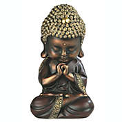 Golden Sitting Baby Buddha Figurine Religious Buddhism Collectible New Statuette