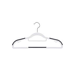 SONGMICS 50 Pack Coat Hangers, Heavy-Duty Plastic Hangers with Non-Slip Design, Space-Saving Clothes Hangers, 0.2â€ Thickness, 360Â° Swivel Hook, 16.5â€ Long, White and Gray