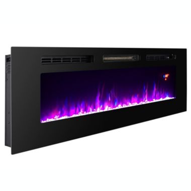 Proman Products Modern Electric Fireplace with Built-In 3 Color Fire Selection, Remote control - 50 x 5 x 20. View a larger version of this product image.