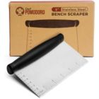 Alternate image 0 for Chef Pomodoro Multi-Purpose Pizza Dough Scraper, Stainless Steel Chopper, Heavy Duty Bench Scraper