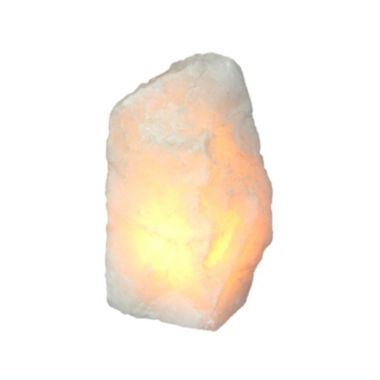 Things2Die4 Natural White Quartz Rock Crystal Accent Lamp. View a larger version of this product image.