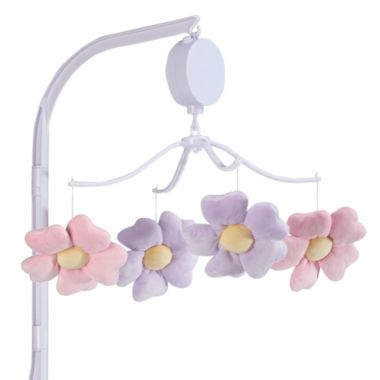 Bedtime Originals Lavender Floral Musical Baby Crib Mobile Soother Toy. View a larger version of this product image.