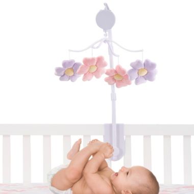 Bedtime Originals Lavender Floral Musical Baby Crib Mobile Soother Toy. View a larger version of this product image.