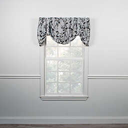 Ellis Curtain Meadow High Quality Room Darkening Solid Natural Color Lined Tie-Up Window Valance - 50 x22